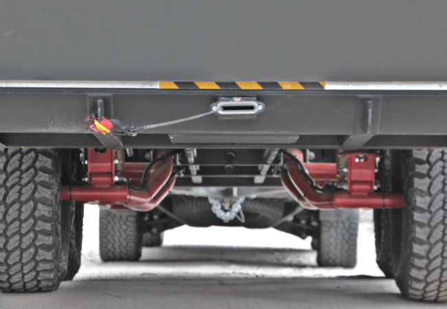 Rear view of the BRUDER EXP-6