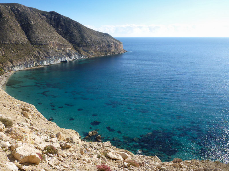 A bay in Cala San Pedro, Spain