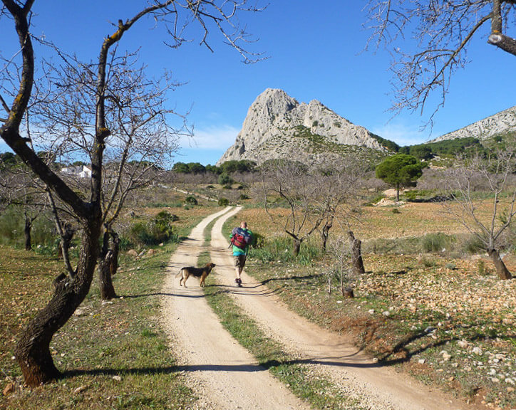 On the way to climbing in El Chorro