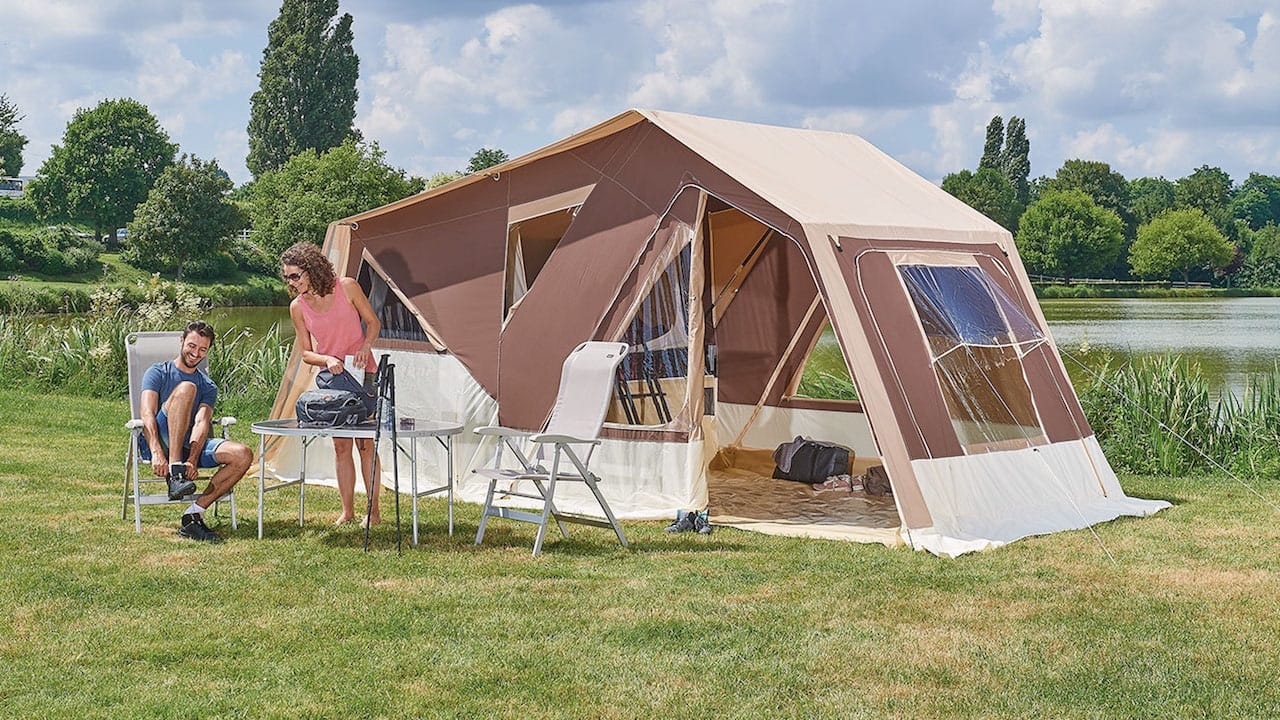The assembled Zambesi folding caravan Photo(c)Trigano