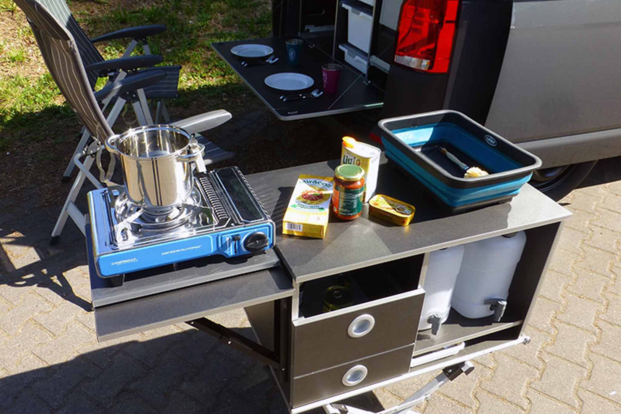 A special feature: the module can also be used outside the microcamper. Reimo Reisemobil-Center GmbH