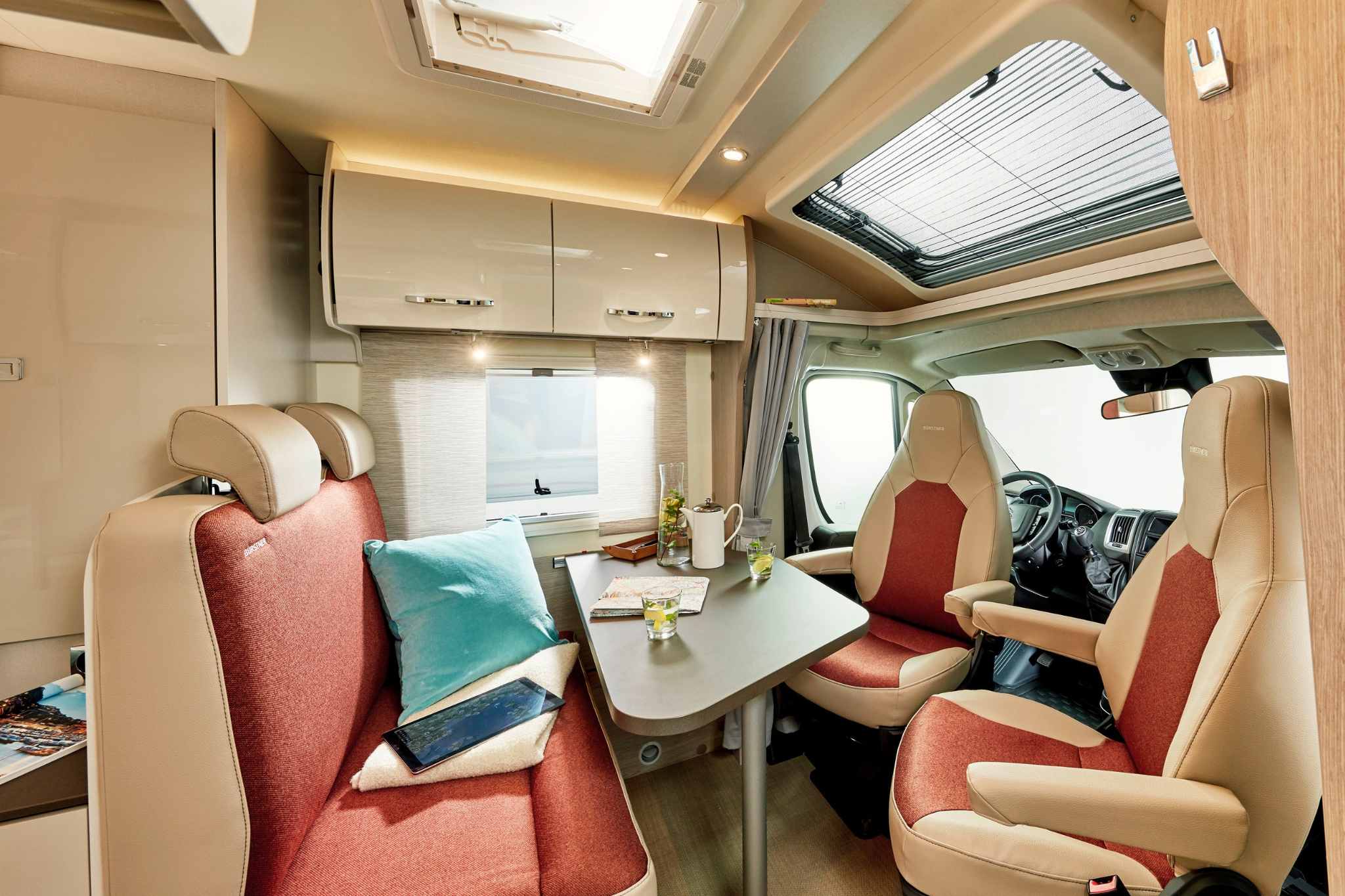 Comfortable living thanks to bright colors and high-quality materials. Bürstner GmbH &amp; Co. KG