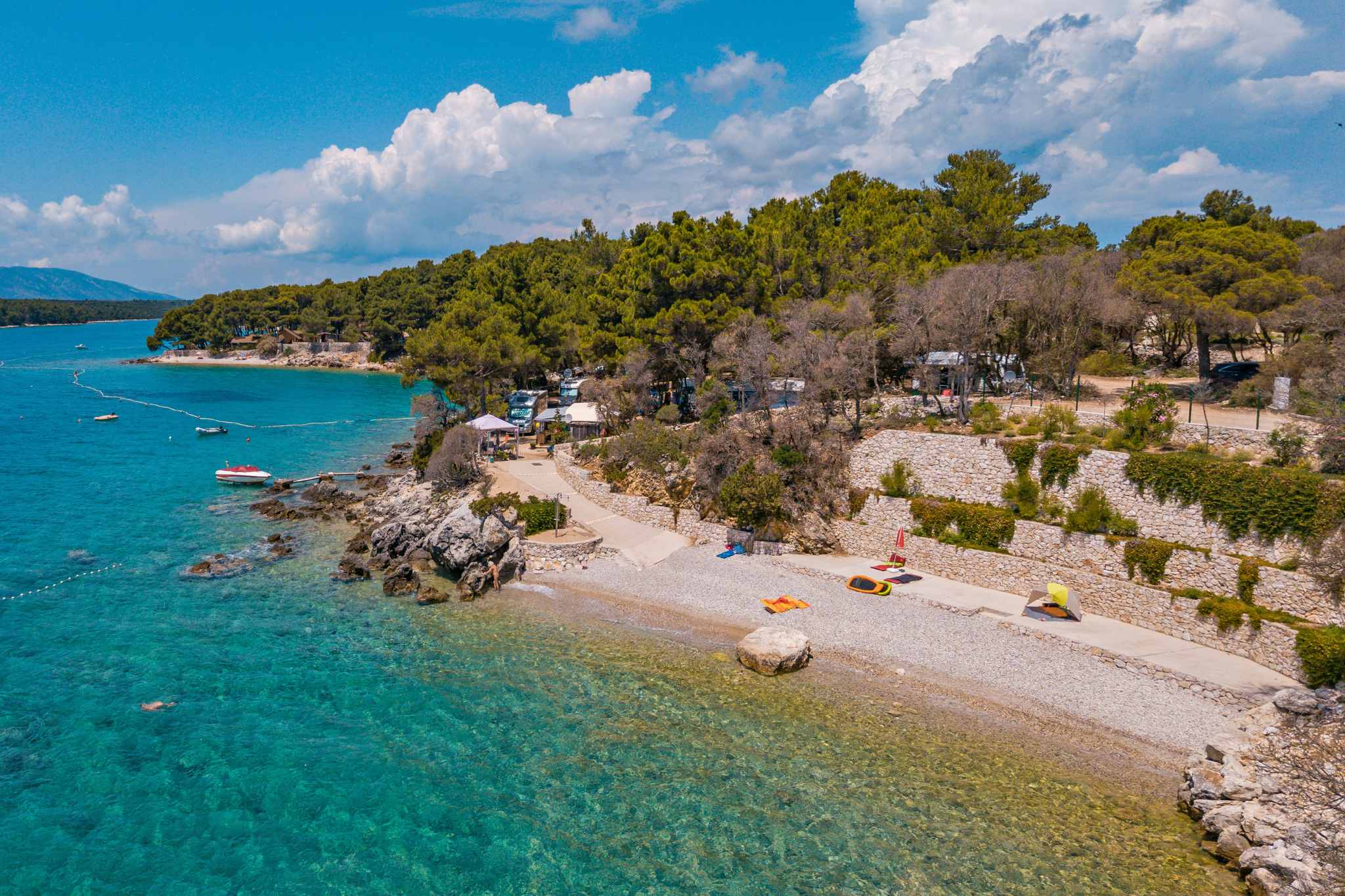 Camping vacation in Croatia: The islands in the Kvarner Bay