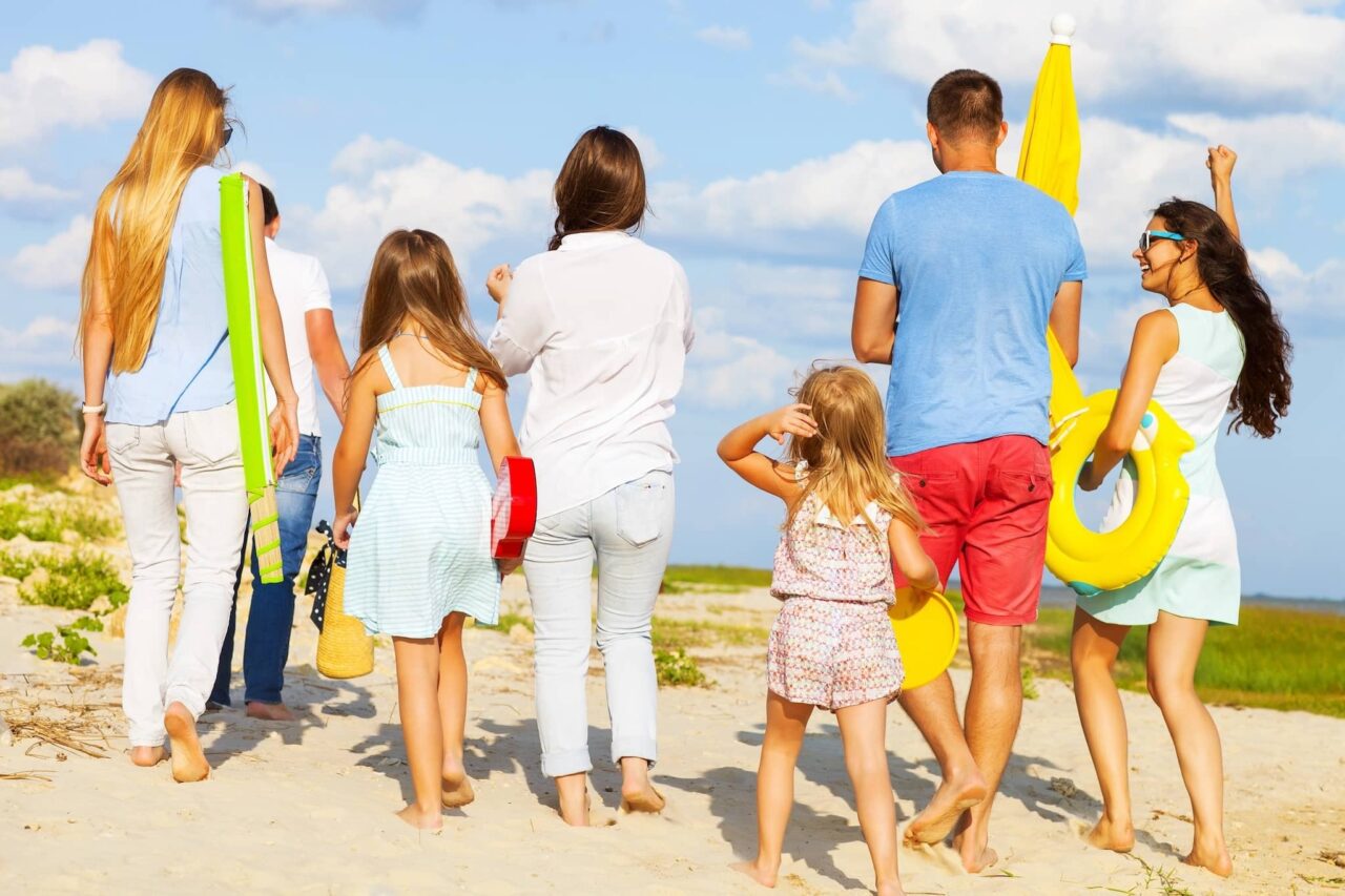 Beach utensils on the packing list when camping with a child