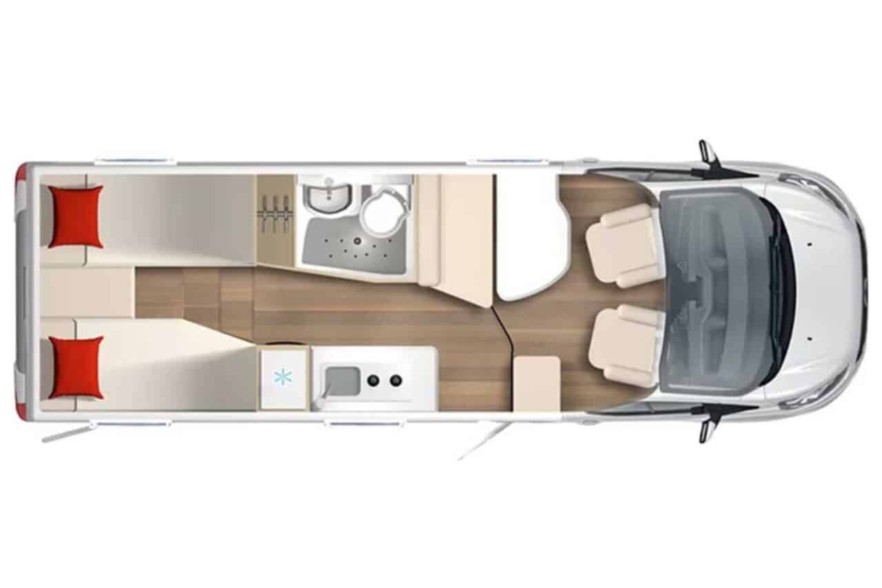 Bürstner Lineo T 690 G floor plan