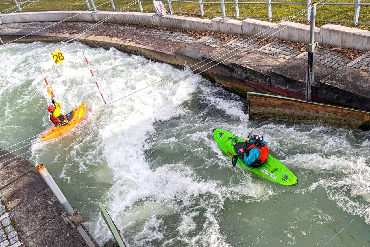 Camping in Augsburg Hochablass Kayak