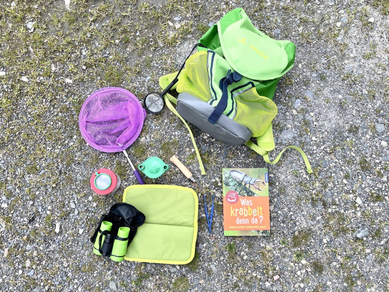 Explorer set as a children's activity when camping