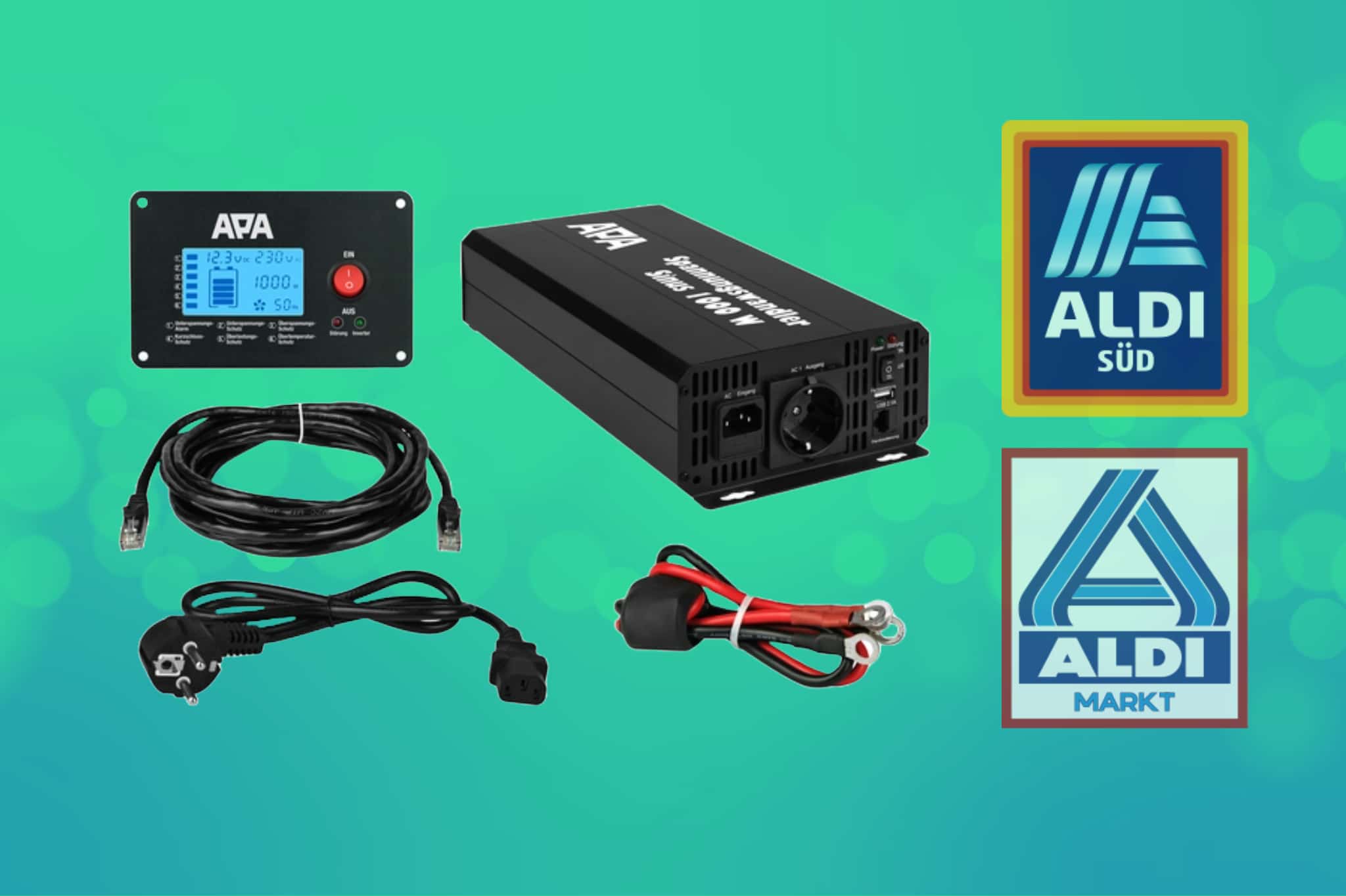 Technology for campers: This voltage converter/inverter is now heavily discounted in the ALDI online store