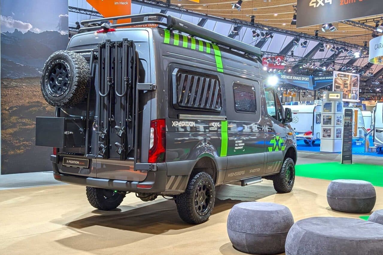 weinsberg x pedition cmt 2025 in gruen exterieur