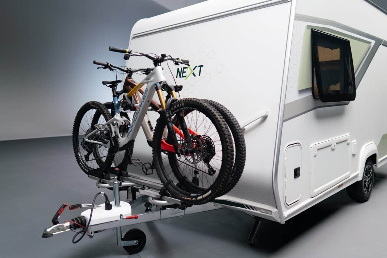 Next 380 with drawbar bike carrier