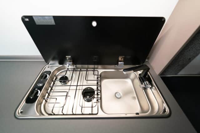 NEXT380 Herd Spuele Rauchglasdeckel Stove sink smoked glass lid