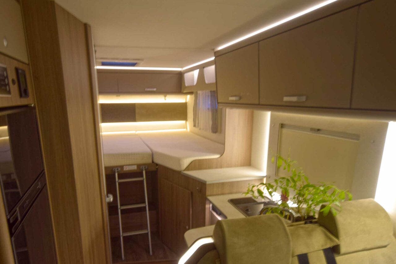 Interior in the motorhome