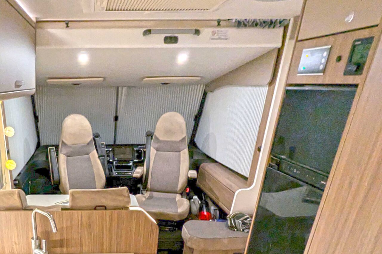 View of the cab